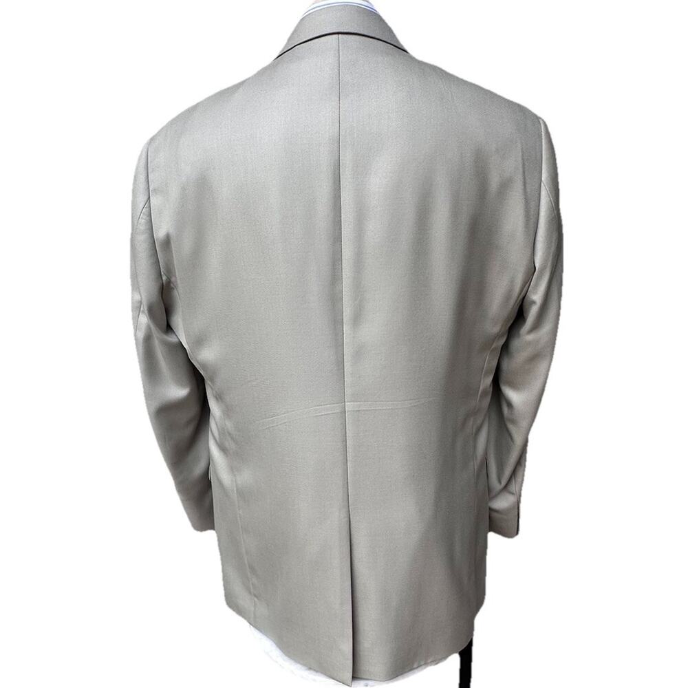 Turnburry Sport Coat Men 48L Silk 55 Wool 45 light Sage Green 2 buttons - Picture 5 of 9